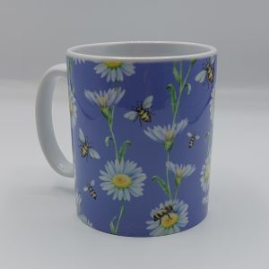 Our Daisy and Bee Mug from the reverse