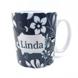 Black & White Floral Mug