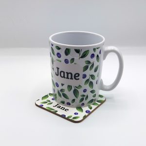 Blue Berry Mug and Coaster Set 1