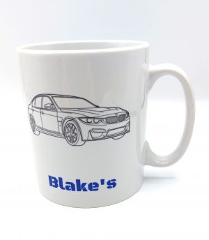 Black and White Car Mug