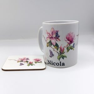 Magnolia Mug & Coaster 1