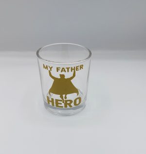 My Father Hero Glass Tumbler