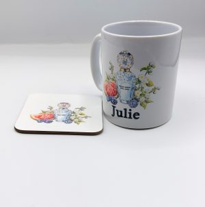 Perfume Bottle Mug & Coaster Set